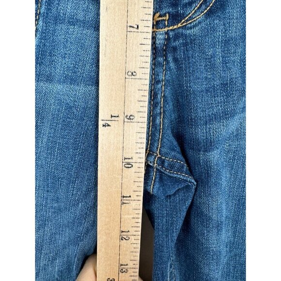Anthropologie Pilcro & The Letterpress High-Rise Slim Jeans cropped Size 26 sail - Picture 7 of 12